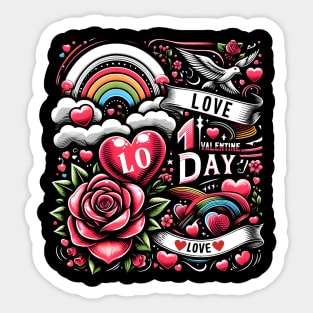 Love in Bloom: A Valentine’s Day Sticker